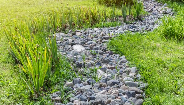 River Rock Garden Installation in Joplin